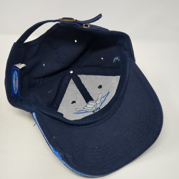 Hang Loose Hawaii Slideback Baseball Cap Blue OS Surfware Hawaiian Classics - Picture 7 of 9